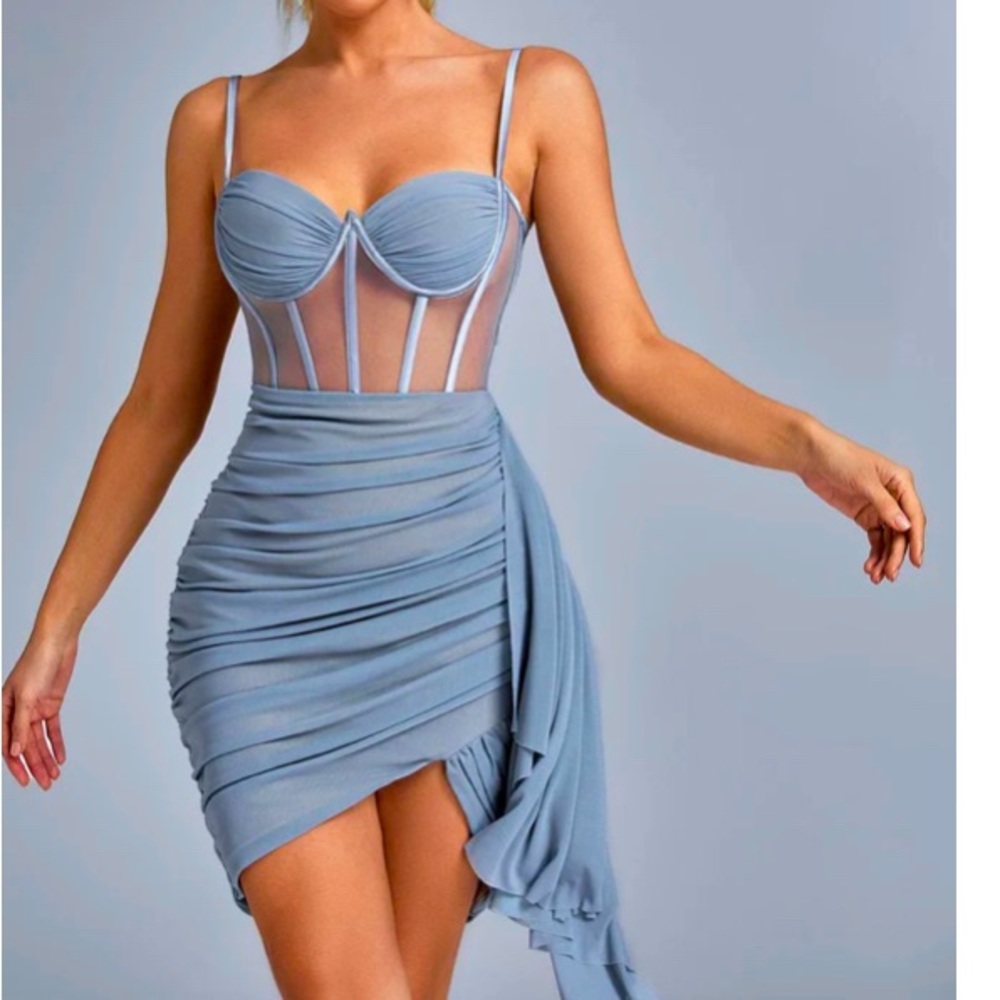 Corset mesh dress